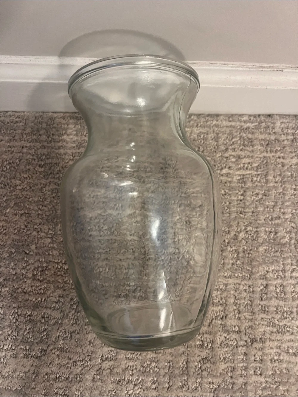 Clear Glass Vase -